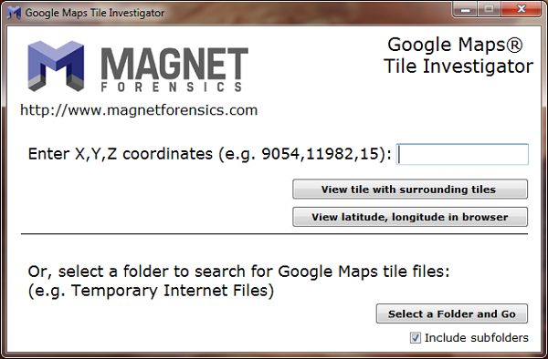GMTI main screen GMTI main screen