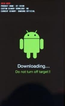 Android device in Download Mode