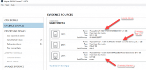 Magnet AXIOM Evidence Sources Devices