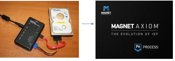 Running Magnet AXIOM on a write blocked drive