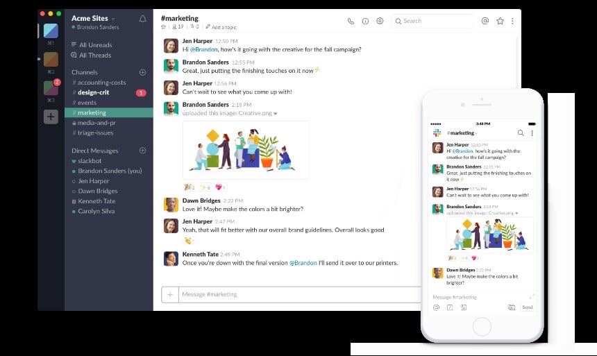 Slack screenshot