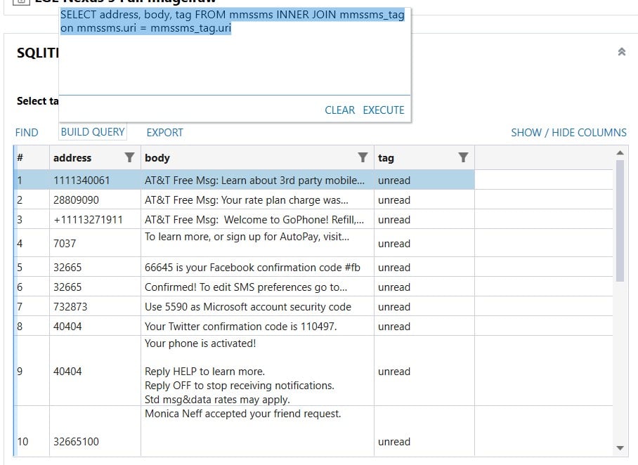 SQL queries