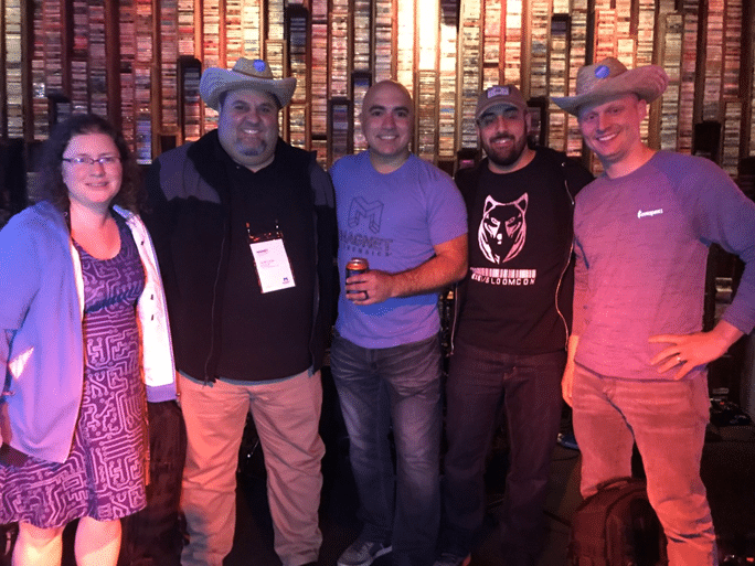 2019 Magnet Summit CTF winners at Customer Appreciation Event (Left to Right: Jessica Hyde, Santiago Ayala, Jad Saliba, Kevin Pagano, Jonathan Rajewski)