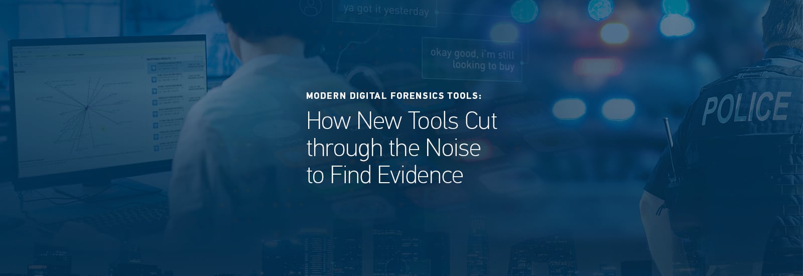 A decorative header for How New Tools Cut Through the Noise to Find Evidence