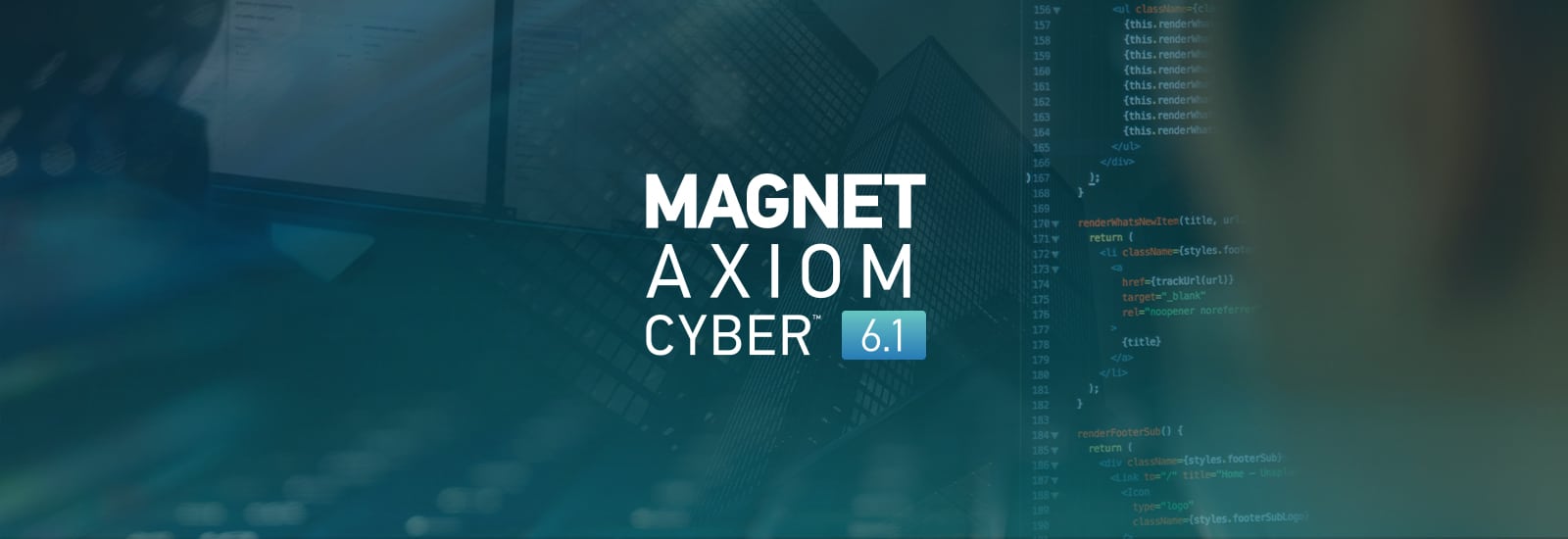 A decorative header for the Magnet AXIOM Cyber 6.1 release