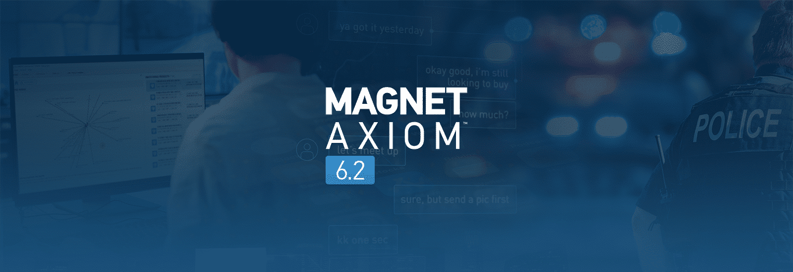 A decorative header for the Magnet AXIOM 6.2 release