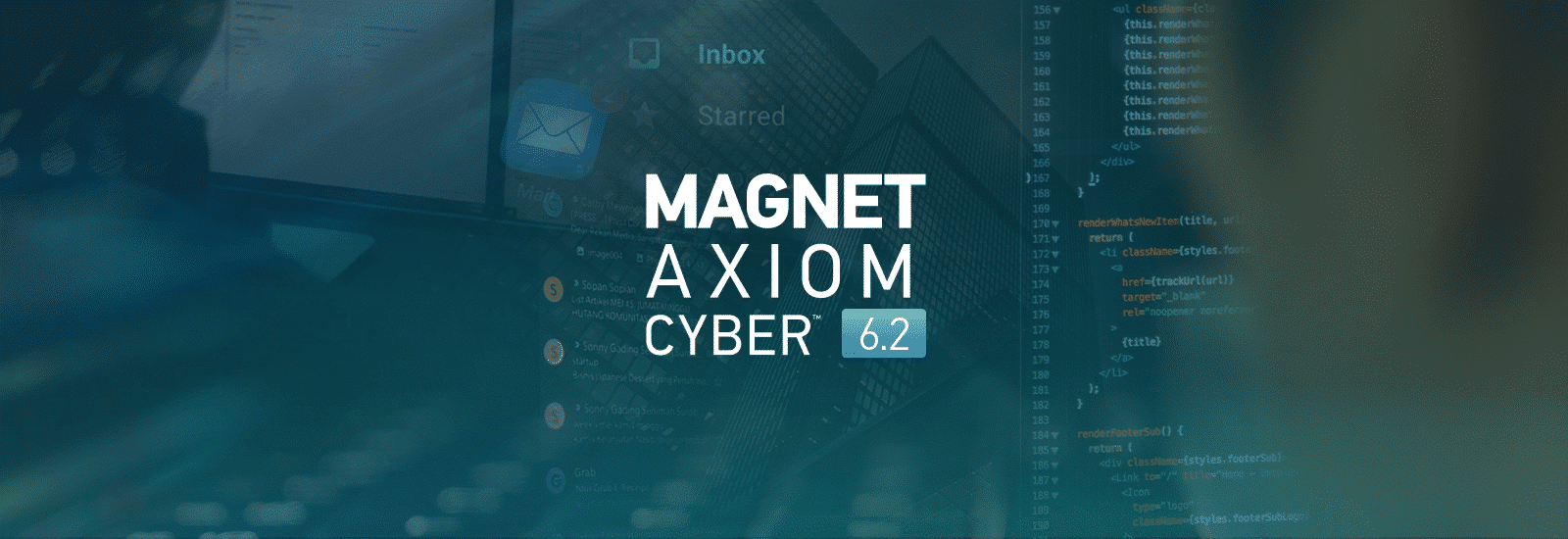 A decorative header for the Magnet AXIOM Cyber 6.2 release