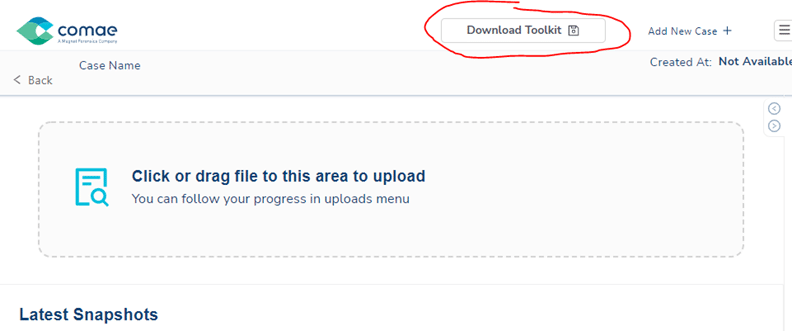 The Download Toolkit link within Comae