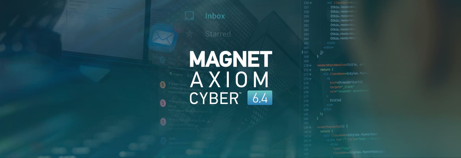A decorative header for the Magnet AXIOM Cyber 6.4 release