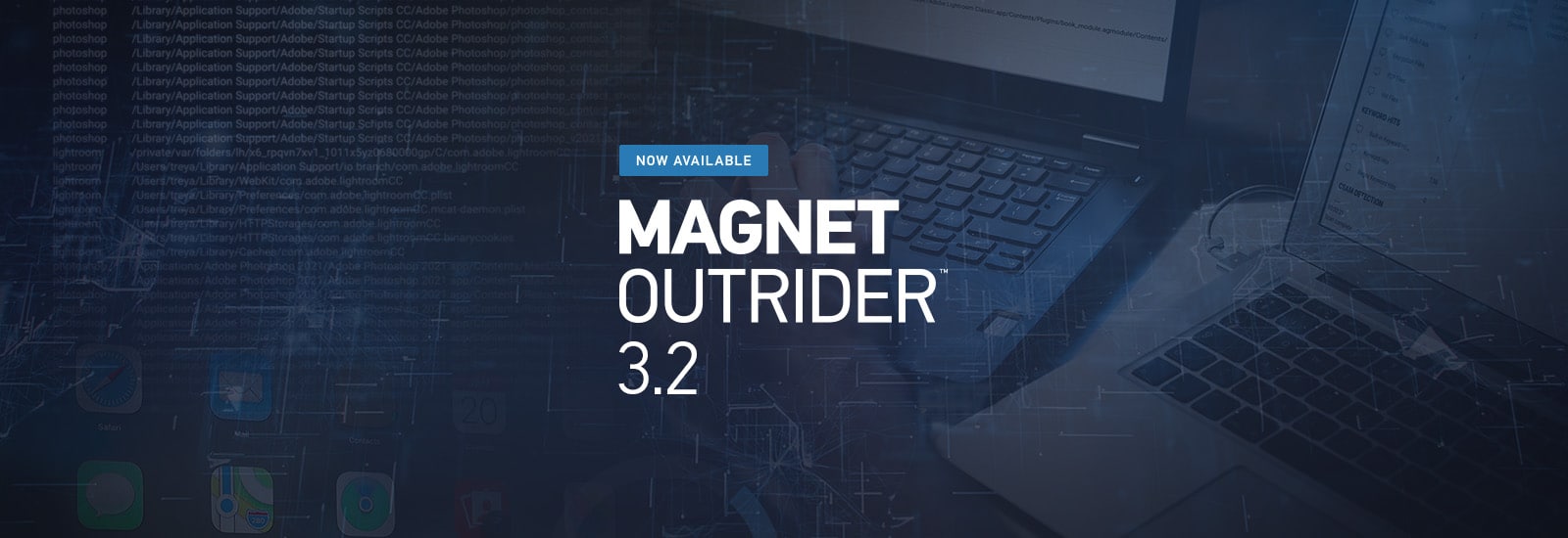 A decorative header for the Magnet OUTRIDER 3.2 release