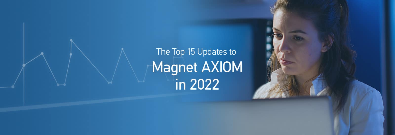 A decorative header for the Magnet AXIOM in 2022 wrap-up blog