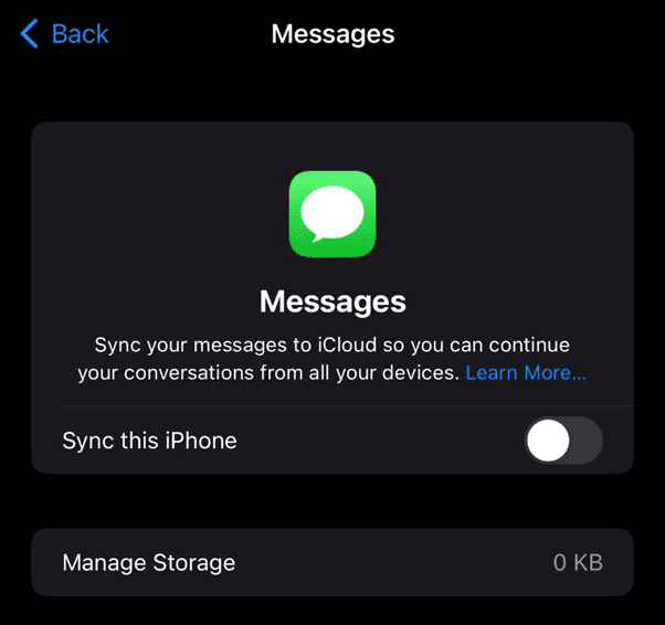 Syncing Messages