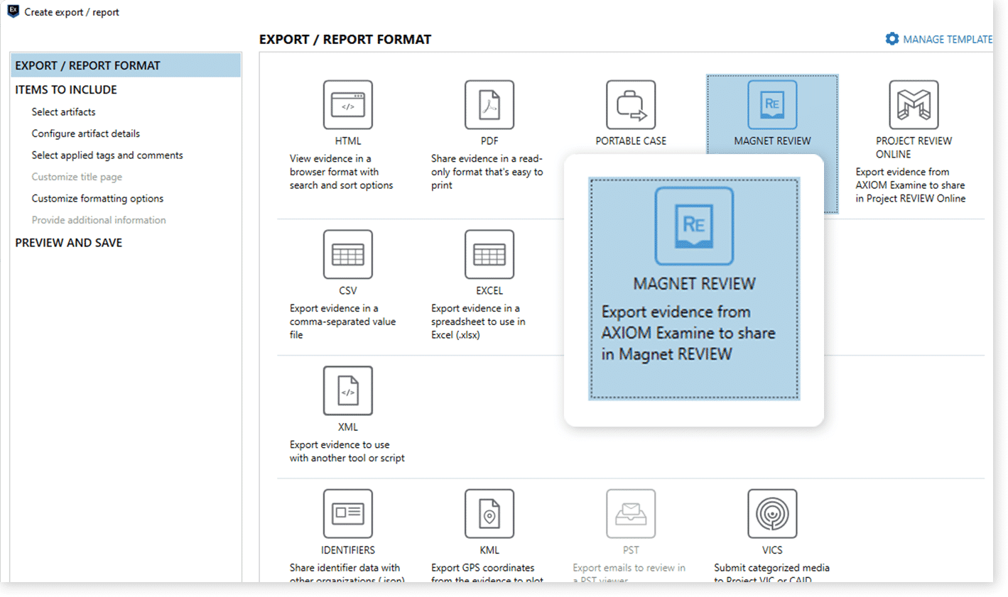 Enhanced workflow product screen