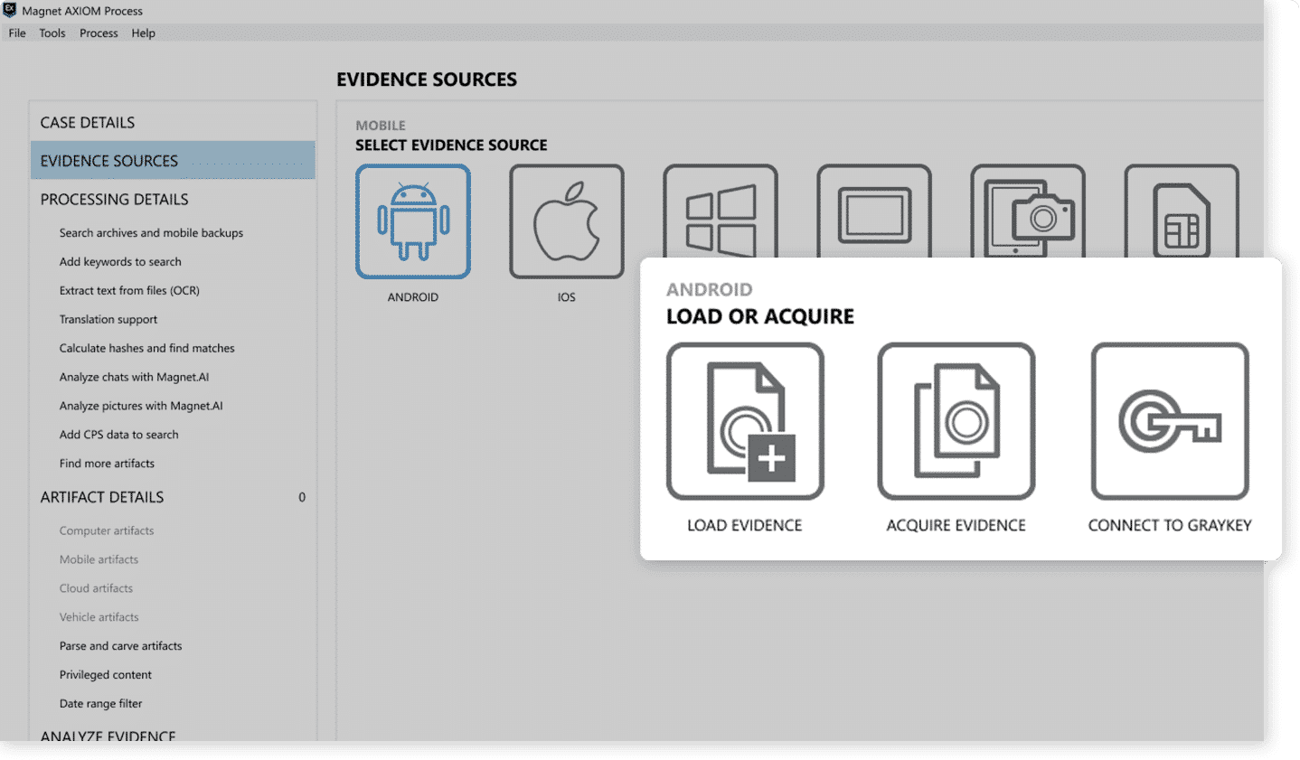 Mobile workflow product screen