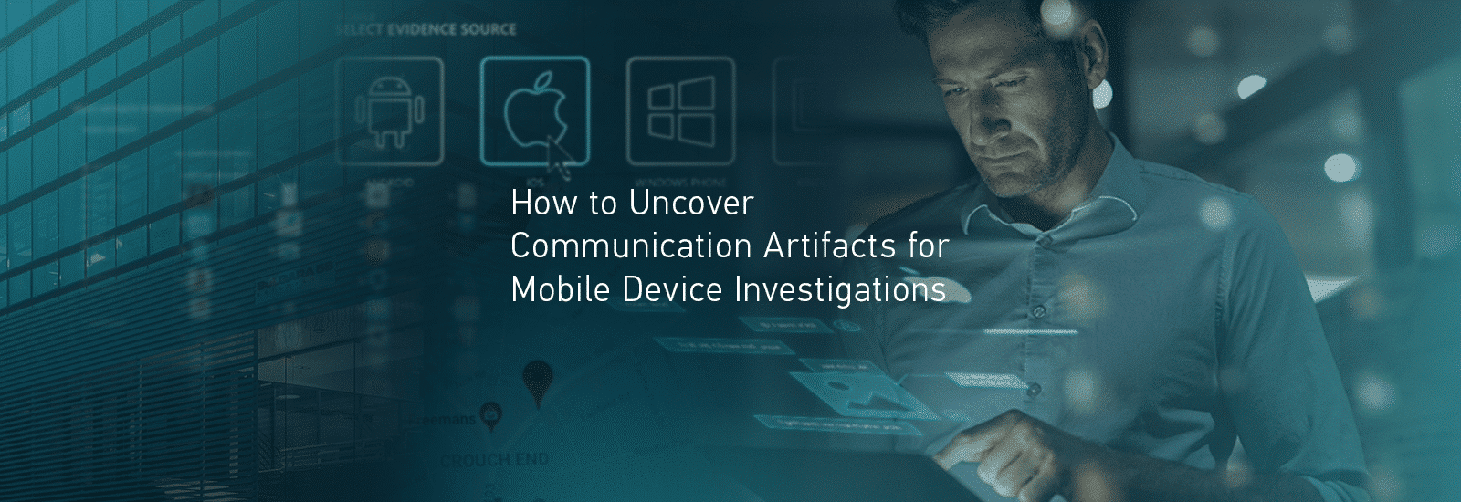 A decorative header image for the post "How to Uncover Communication Artifacts for Mobile Device Investigations".