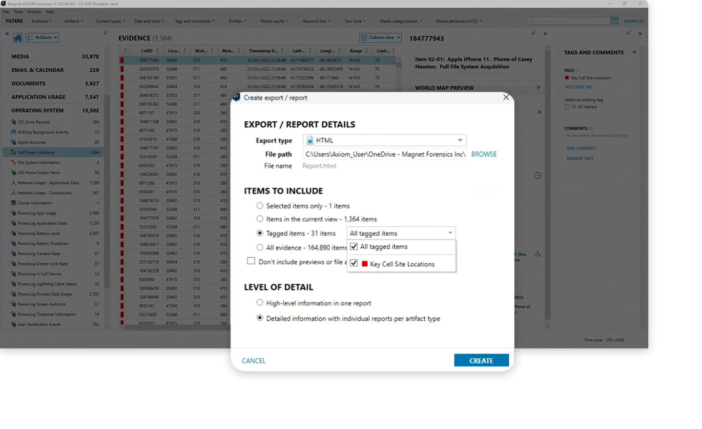 Module 6 training screen