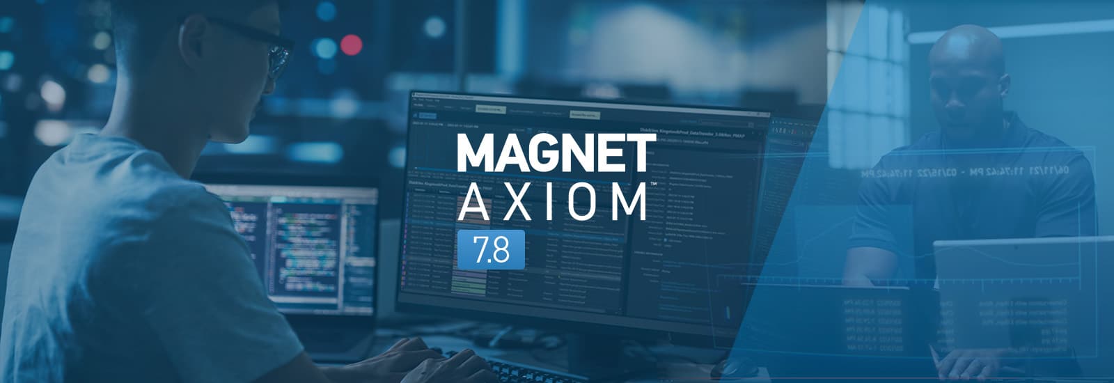A decorative header for the Magnet AXIOM 7.8 release