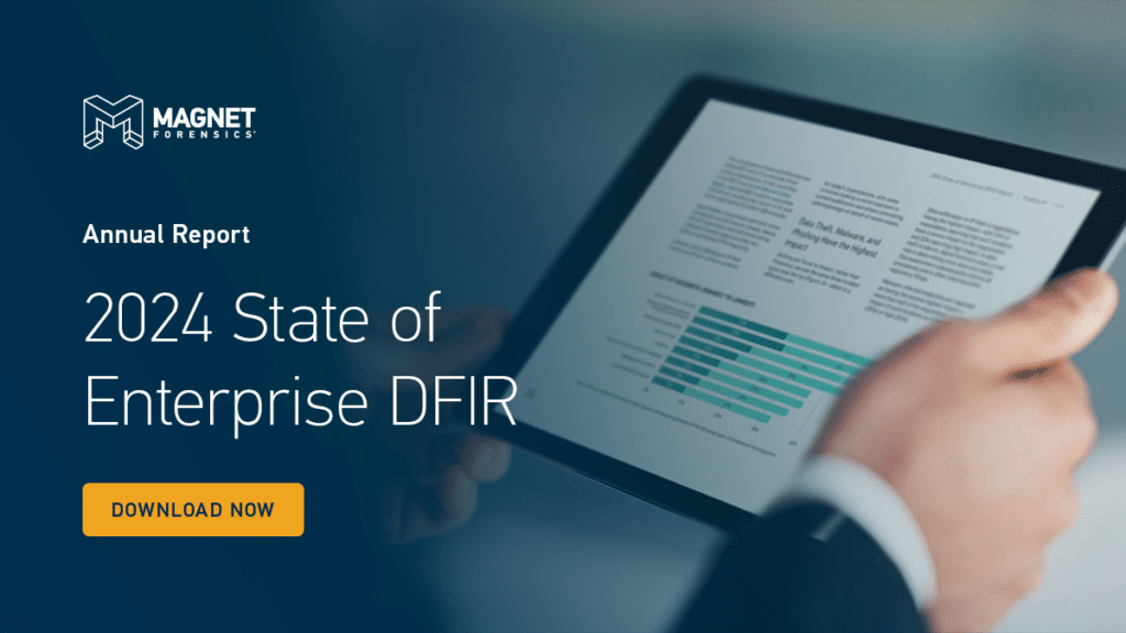 A featured image for the 2024 State of Enterprise DFIR report