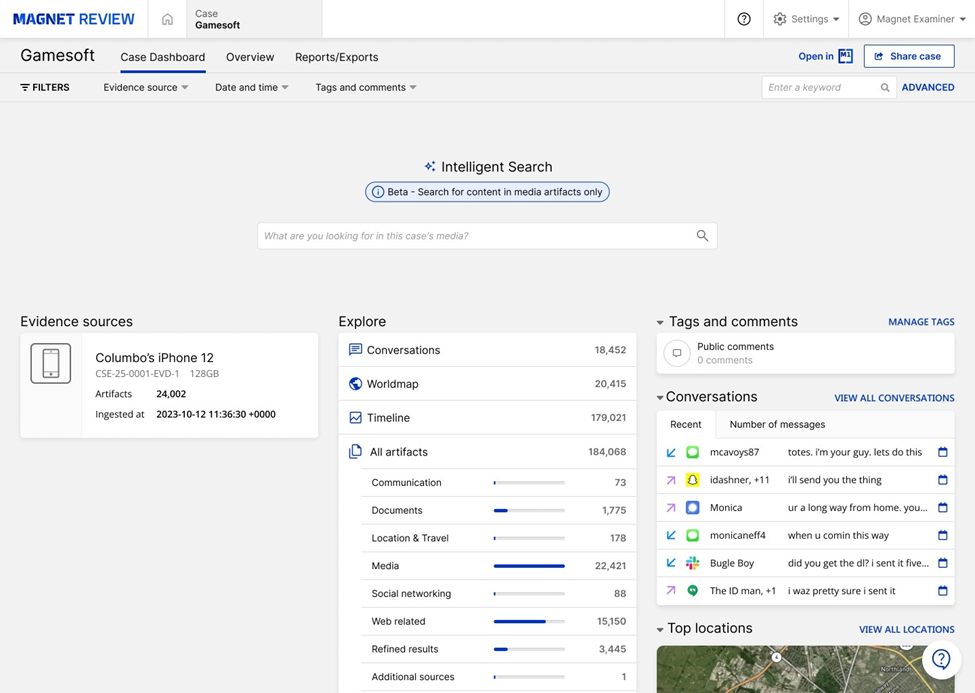 A screenshot of Magnet Review with powerful collaboration tools enabled by Magnet One.