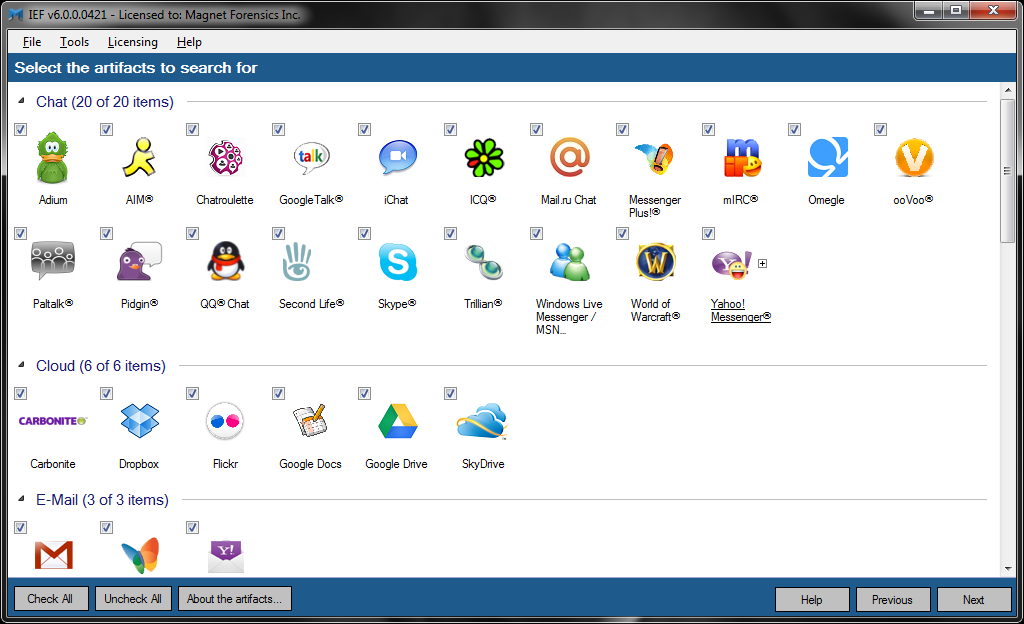 Internet Evidence Finder Internet Evidence Finder